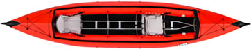 Top view - NERIS Smart-2 folding kayak