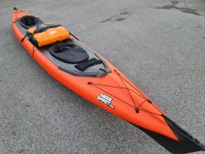 Neris Smart PRO EXP Black/Orange hybrid folding kayak with 60l deck BUN bag