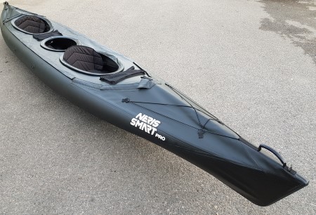 Neris SMART PRO all black hybrid folding tandem kayak